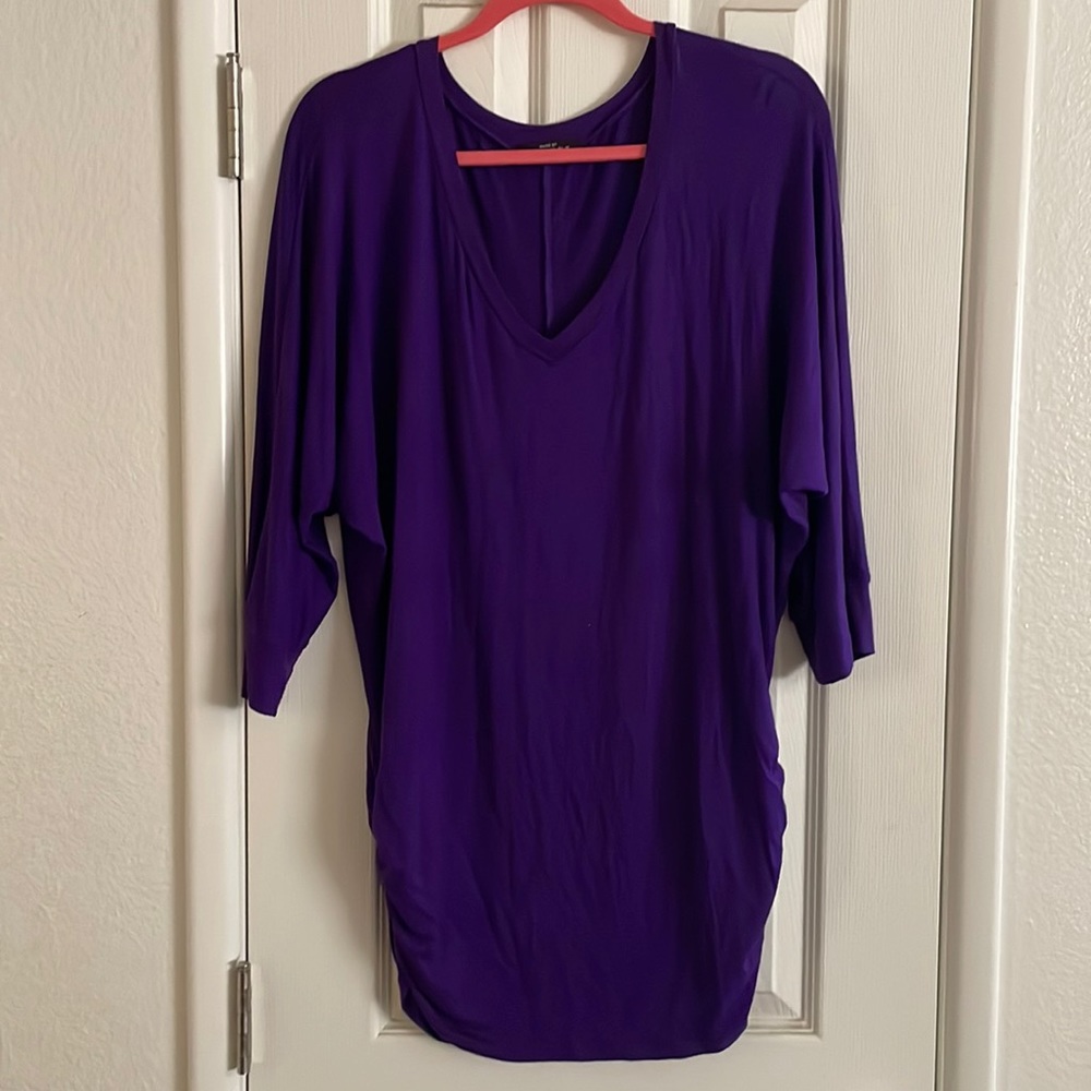 Vibrant purple top-Made by Johnny